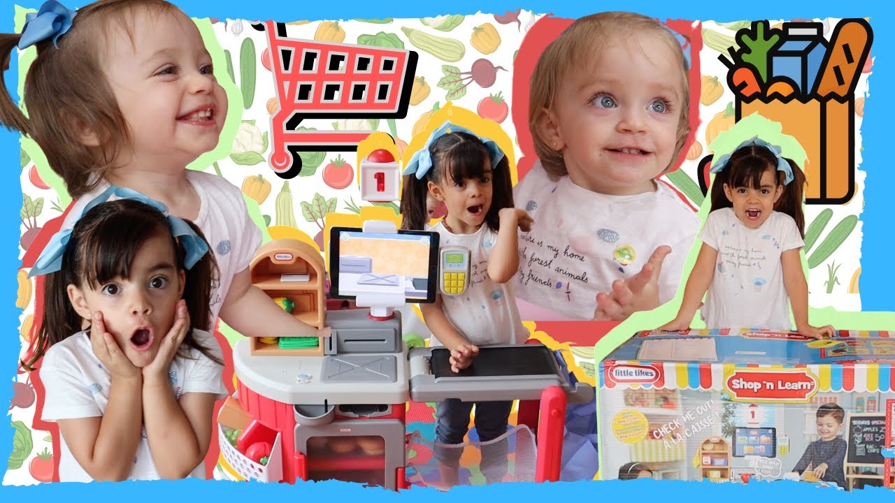 LETS GO SHOPPING AND SUPERMARKET SONG TOY REVIEW NURSERY RHYMES