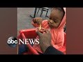 Skeptical toddler trying ketchup for the first time is all of us | GMA Digital