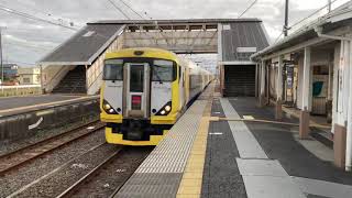 【ミュージックホーン2連発!】E257系500番台 本納駅通過