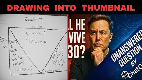 From Sketch to Thumbnail: How I Designed the Viral Elon Musk & ChatGPT YouTube Thumbnail #elonmusk 