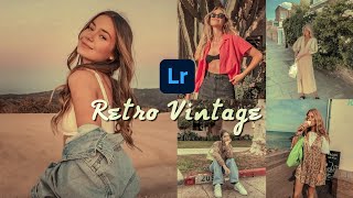 Retro Vintage Preset | How to edit antique tone ?  Lightroom preset mobile tutorial + Free DNG file