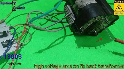 Making high voltage arcs with simple ZVS circuit.