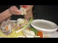 Mukbang Eating Jordainian Lamb Mansaf اكل المنسف الاردني لحم 