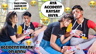 Accident Prank On My Girlfriend😭| Gone Emotional| Prank Gone wrong or Successful? 😵 #accident