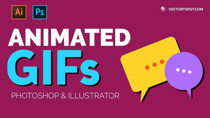 How to Create a Simple Animated Gif (Illustrator and Photoshop) / Animation  