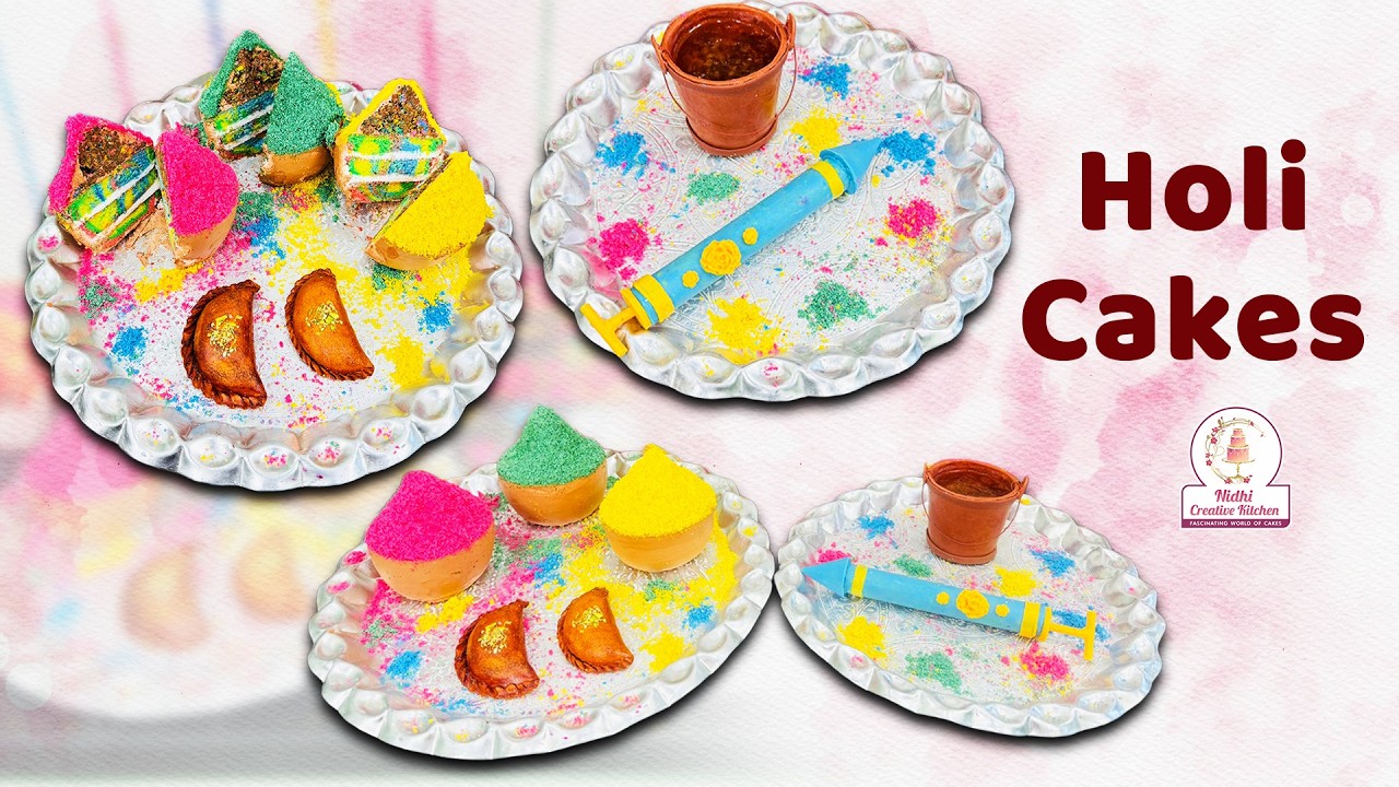 3D Holi Special Cake | Colorful Festival Theme Cake by Nidhi Creative Kitchen