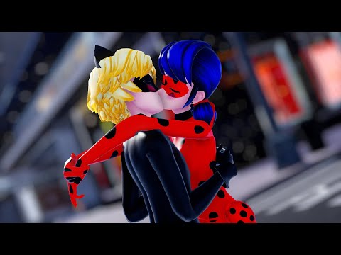 【MMD Miraculous】Intense Kiss ♥ (Ladybug×Chat Noir)【60fps】