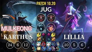 HLE Mulkeong Karthus vs Lillia Jungle - KR Patch 10.20