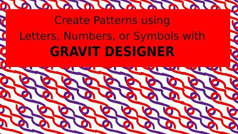 Using Gravit Designer Patterns out of TEXT