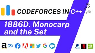 Monocarp and the Set | Educational Codeforces Round 156 (Rated for Div. 2) | Codeforces 1886D Net Worth