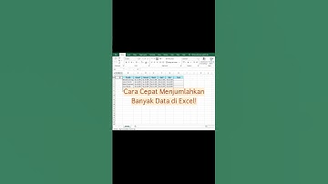 Semua data langsung terjumlah otomatis, cuma butuh 3 detik! #microsoftexcel #excel #short #shorts