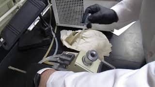 2 2 C How to clean up Abbe Refractometer after the UV curing