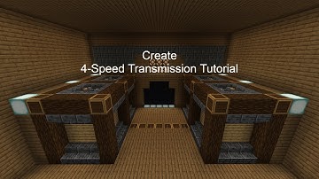 How to make a 4-Speed Transmission (Minecraft Create)