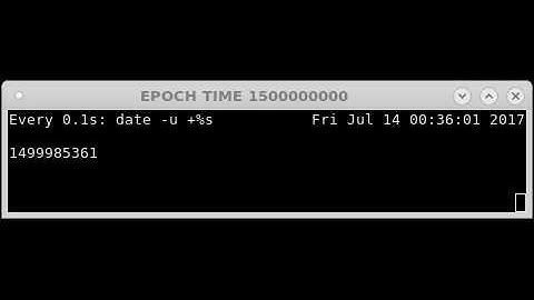 1500000000 seconds from the beginning of the epoch time [linux]