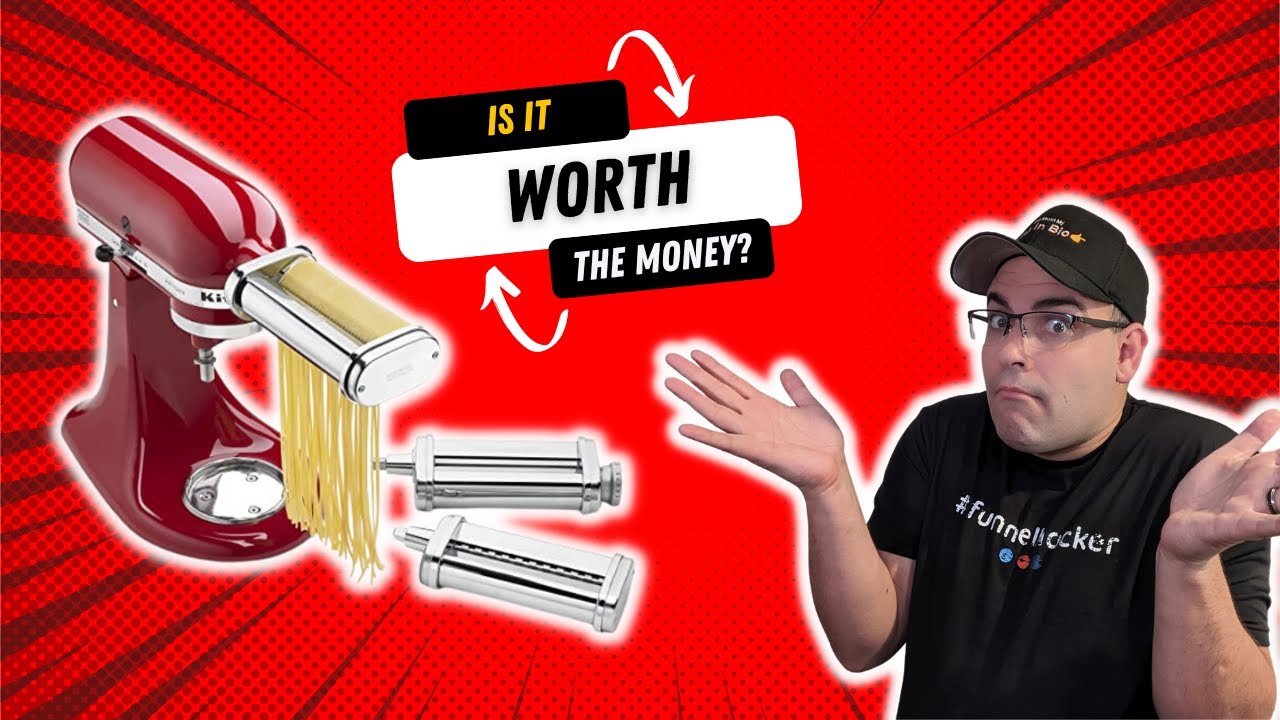 KitchenAid 3-Piece Pasta Roller & Cutter Set Attachment: Make Pasta Night fun