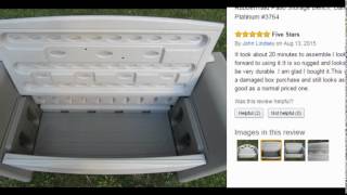 Rubbermaid Patio Storage Bench, Dark Platinum #3764 Review