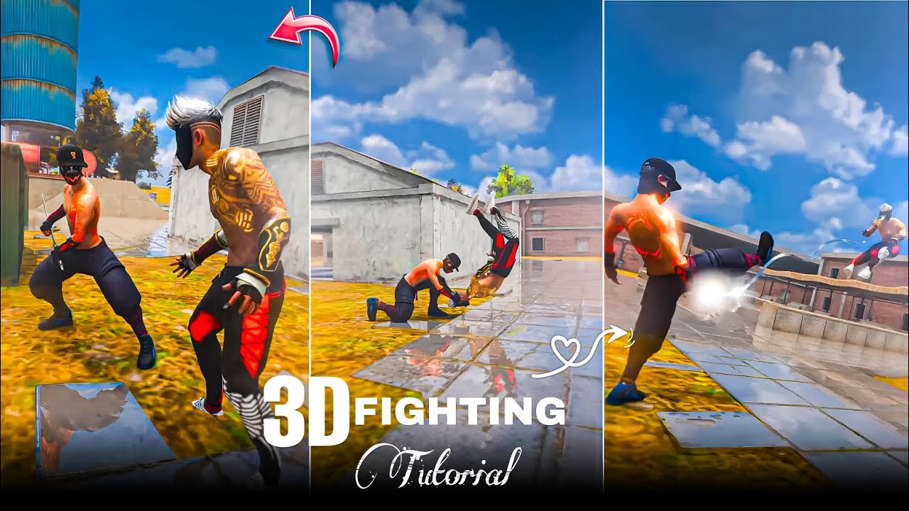 Free Fire 3D Fighting Reels Editing Tutorial | Free Fire 3D Animation Edit | FF Reels Edit