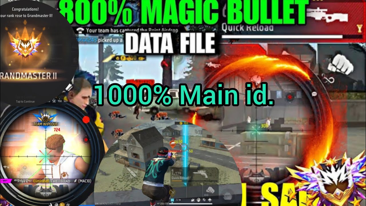 Main id safe magic bullet ☠️ Teleport ☠️ Drag headshot ☠️ Green 3d hologram location config injector