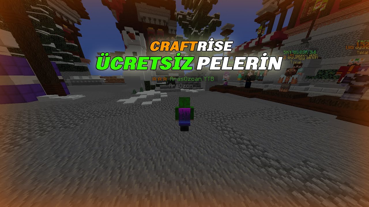 ÜCRETSİZ PELERİN CraftRise BedWars YouTube