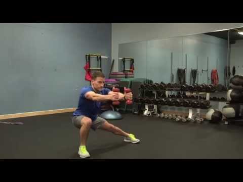 Lateral Lunge w Front Raise