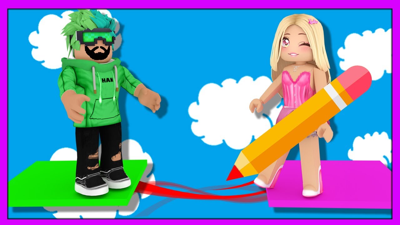 ✏️ KAZANMAK İÇİN KALEMLE YOL YAP 😱 ✏️ KÜBRA NİSA HAN KANAL ROBLOX Doodle Obby