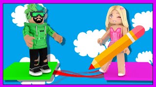 ✏️ KAZANMAK İÇİN KALEMLE YOL YAP 😱 ✏️ KÜBRA NİSA HAN KANAL ROBLOX Doodle Obby