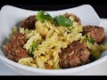 Healthy  Meatballs and Pasta, easy, delicious and light lunch, healthy cookin g