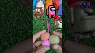 Yoshi Finds Mystery Clay Eggs! | Fun Surprise Egg Adventure #clay #supermario #shorts #amongus