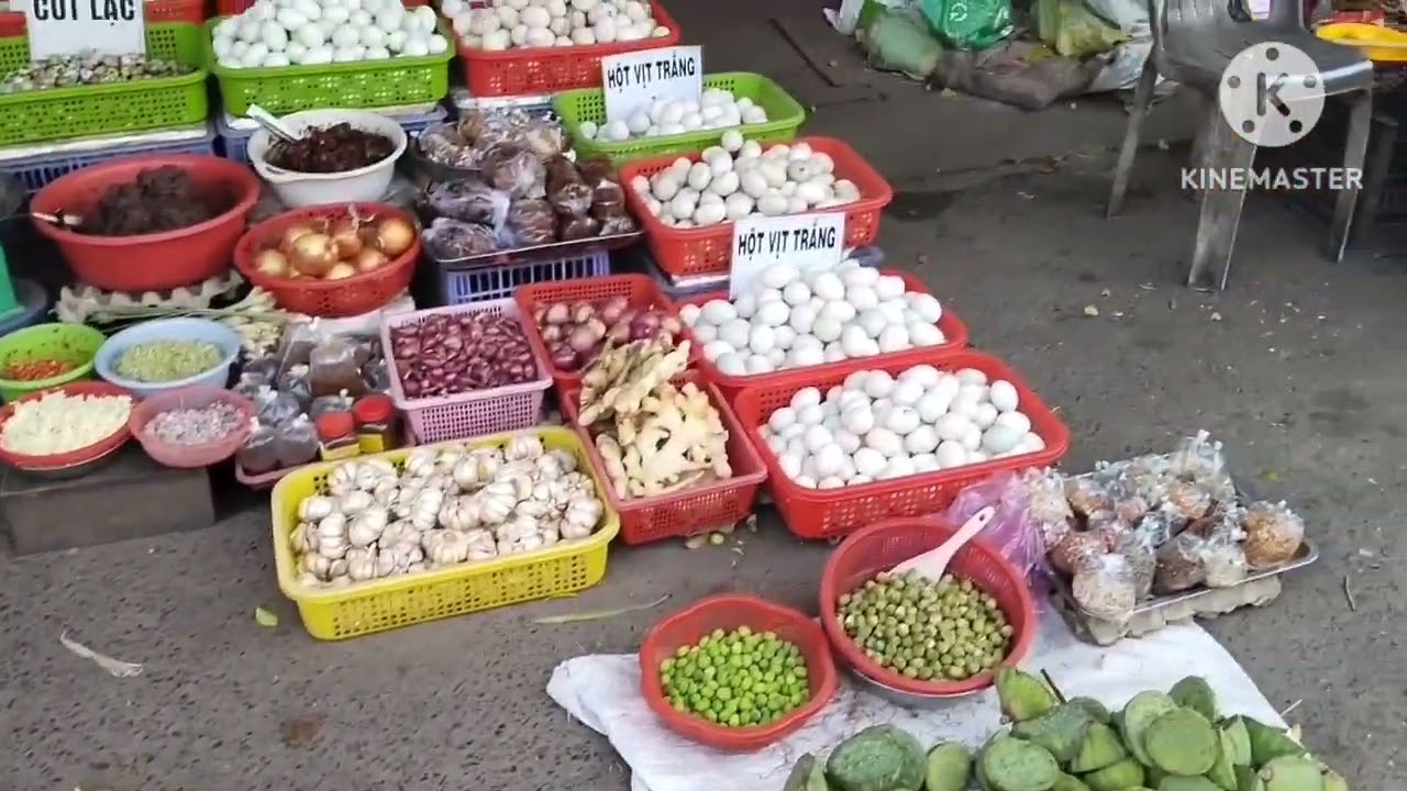 Nét chợ quê mỹ đức châu phú an giang 