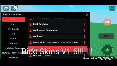 New Script Bido Skins Hub V1.6 Arceus x/Fluxus/Delta Android 2023
