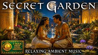 Ancient Egyptian Secret Garden 🌙 | 1 Hour Relaxing Ambient Music for Sleep, Focus & Meditation screenshot 3