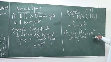 Lecture 8 (Part 1): A non example of Hilbert Space, Banach Space and example