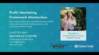 April Lunch & Learn: Profit Marketing  Framework Masterclass