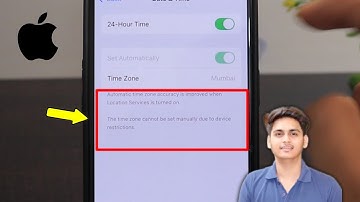 Fix iPhone | The time zone cannot be set manually due to device restrictions Solved