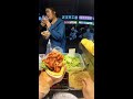 Live broadcast of street food specialties and fruit delicacies