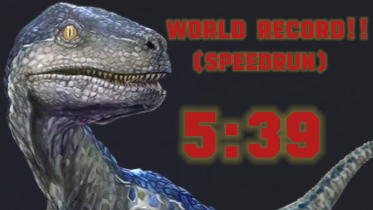 Dino terror 1, speedrun, world record (