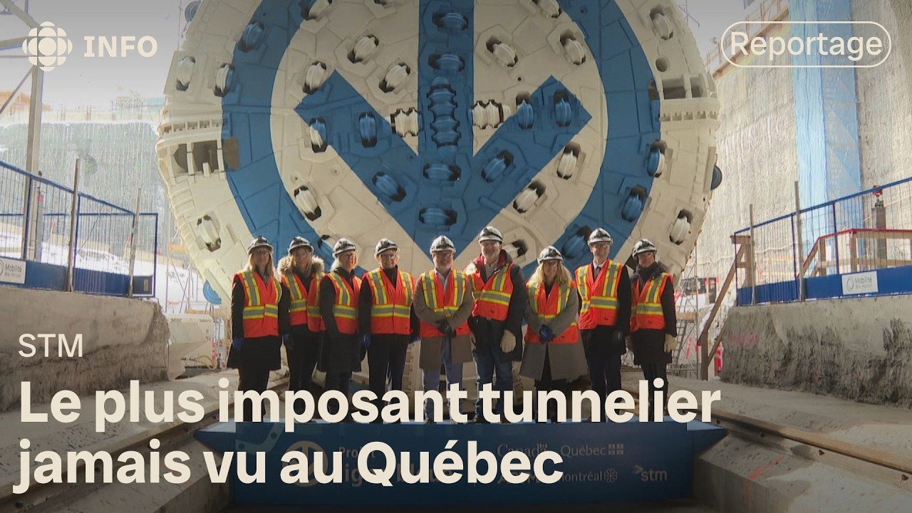 Prolongement de la ligne bleue : le tunnelier est arrivé à Montréal