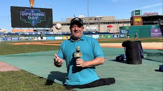 Dave  at Hartford Yard Goats Home Opener - Troy at Dodgers/Twins game for GSS Show