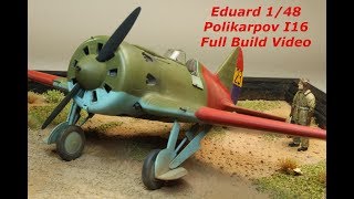 Eduard 1/48 Polikarpov I16 Type 10 Full Build Video