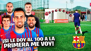 JUGADORES del BARÇA vs XBUYERTEAM ¡BUSQUETS es MUY BUENO! *retos de futbol increíbles*