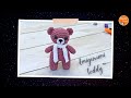 Crochet Amigurumi Mini Teddy Bear Tutorial Easy Amigurumi Stuffed Animal Pattern For Beginners 