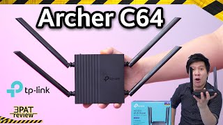 รีวิว TP-Link Archer C64 ถูกใจสาย WiFi AC 1090 บาท ดีไซน์เฉพาะตัว
