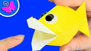 Оригами Игрушки Антистресс Говорящая Рыбка из бумаги