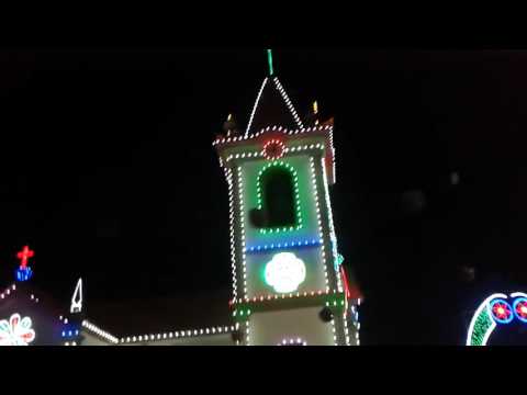 lights of Festa do Senhor da Boa Sorte in Jolda Madalena - Arcos de Valdevez