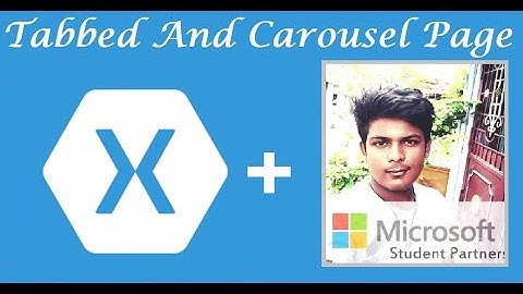 Tabbed and Carousel Page View in #Xamarin.Forms