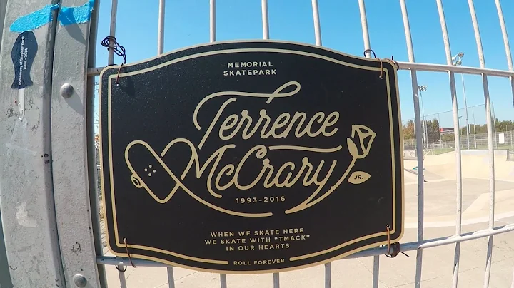 Skating Terrence McCrary Jr. Memorial skate park