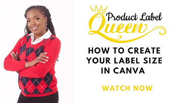 How to create your label size in Canva