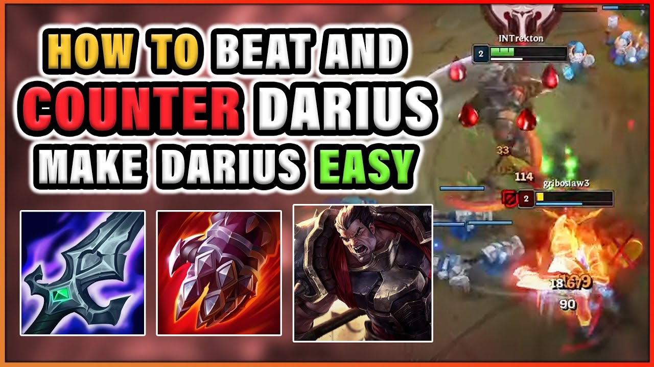 How to counter darius and make it easy renekton vs darius