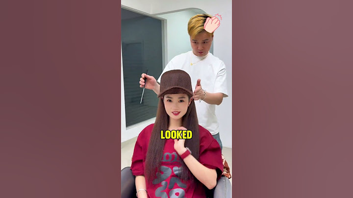 The hairdresser gave the girl an interesting hairstyle! 💇‍♀️✨