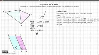 Euclid's Elements Book 1 - Proposition 45